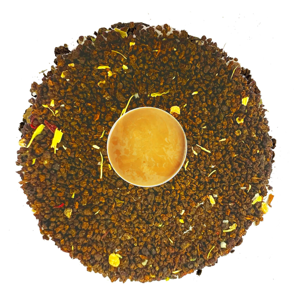102 vanilla chai blend featuring black tea leaves