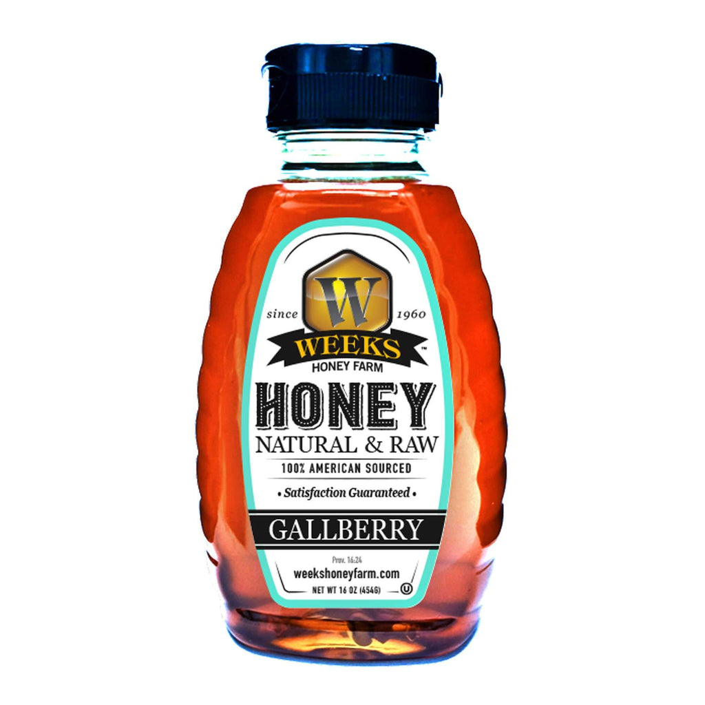 All-Natural Pure Raw Gallberry Honey