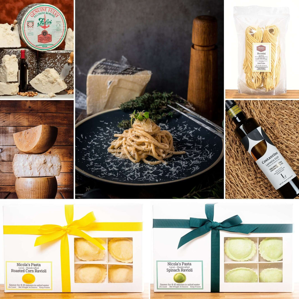 Cacio e Pepe Bundle with Spinach and Roasted Corn Ravioli
