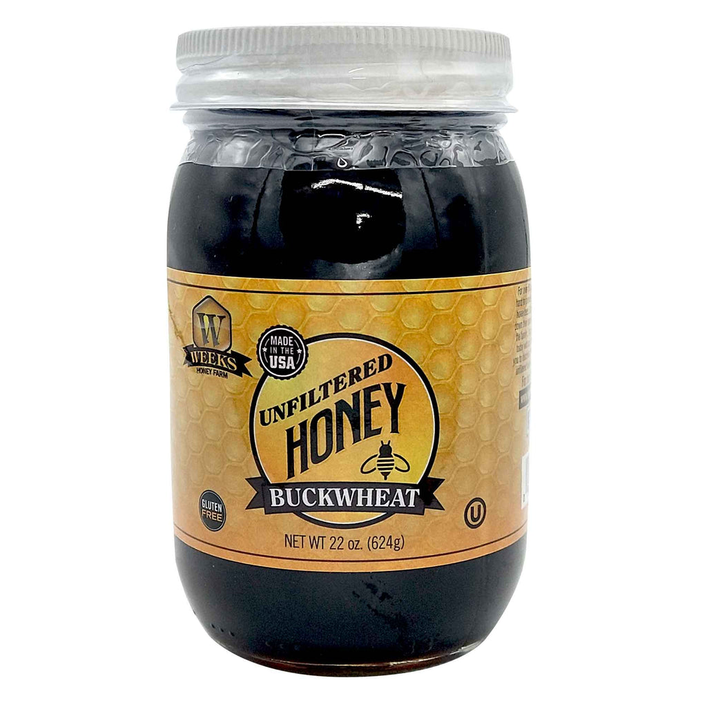 Weeks Raw Buckwheat Honey - amber