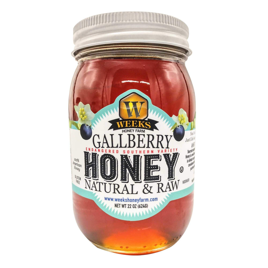 All-Natural Pure Raw Gallberry Honey