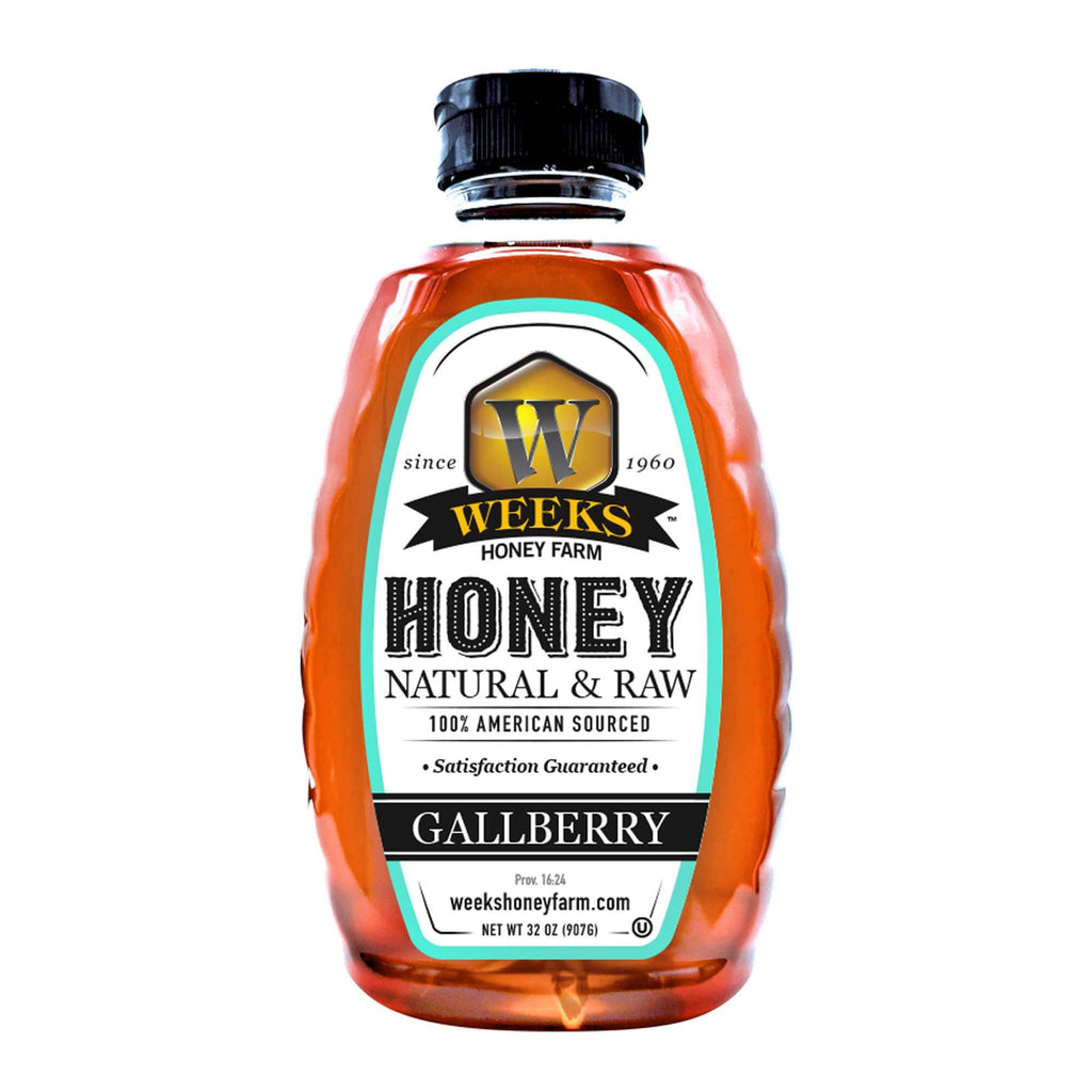 All-Natural Pure Raw Gallberry Honey