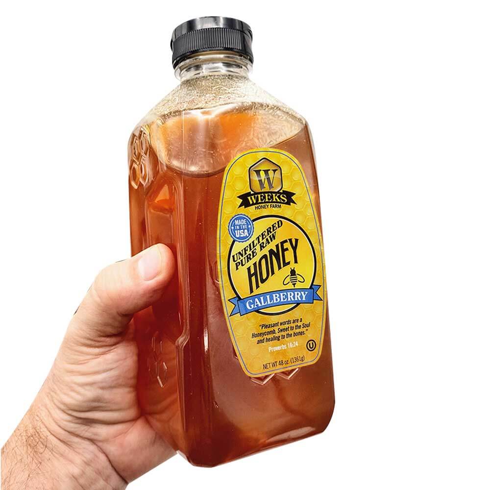 All-Natural Pure Raw Gallberry Honey