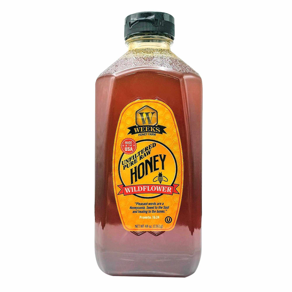 Weeks Pure Raw Wildflower Honey