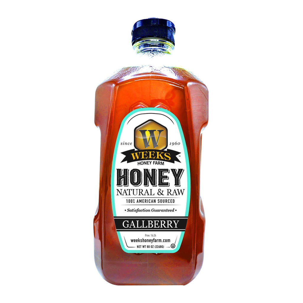 All-Natural Pure Raw Gallberry Honey