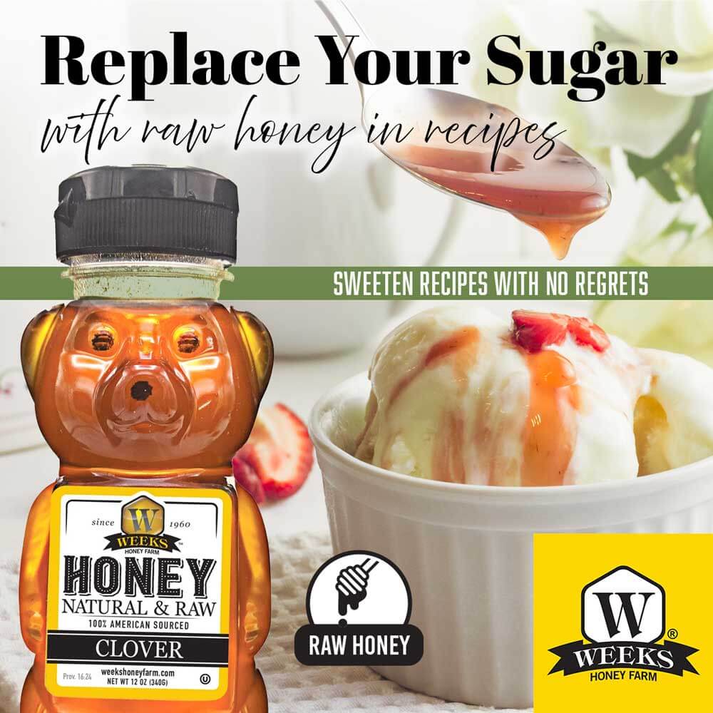 All-Natural Pure Raw Clover Honey | Sweet American Delight – BiBis Pantry