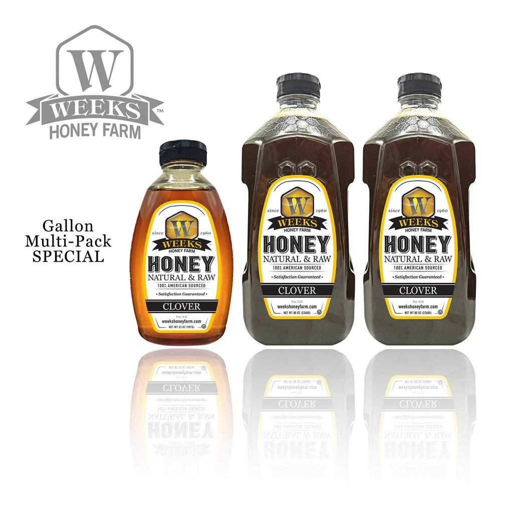 All-Natural Pure Raw Clover Honey