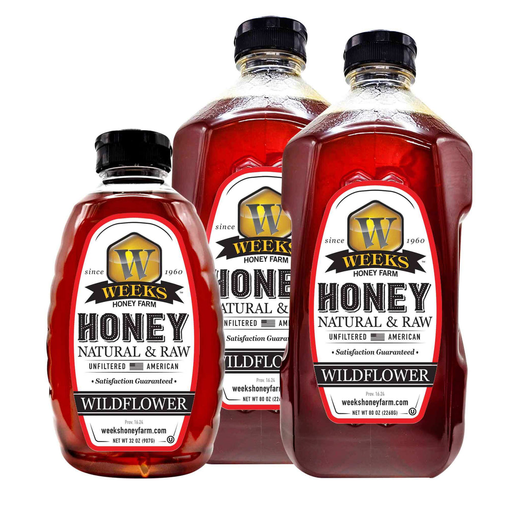 Weeks Pure Raw Wildflower Honey