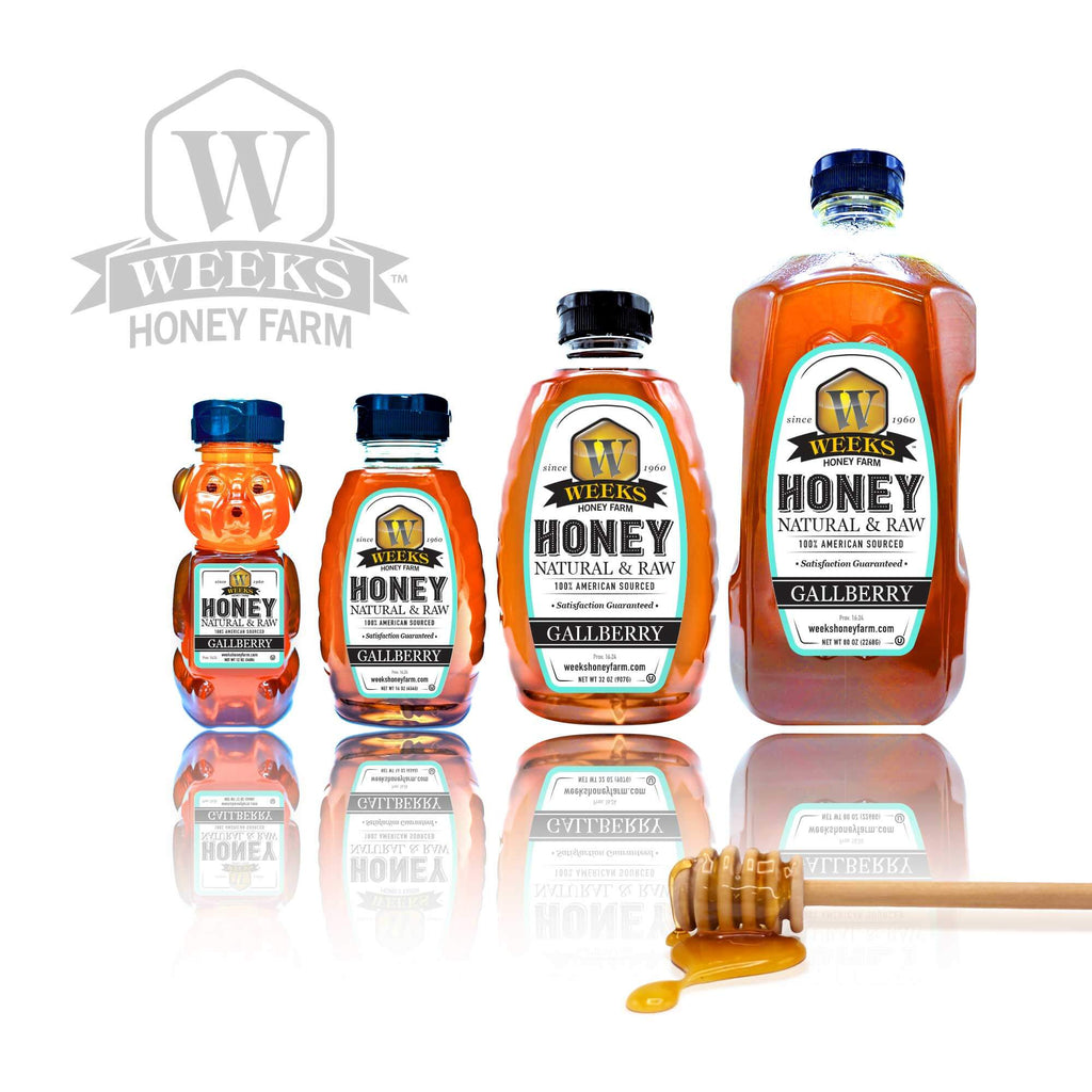 All-Natural Pure Raw Gallberry Honey