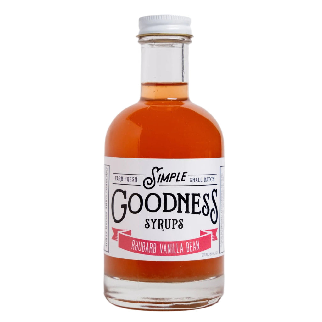 Rhubarb Vanilla Bean Syrup | Tart & Smooth Artisan Syrup – BiBis Pantry
