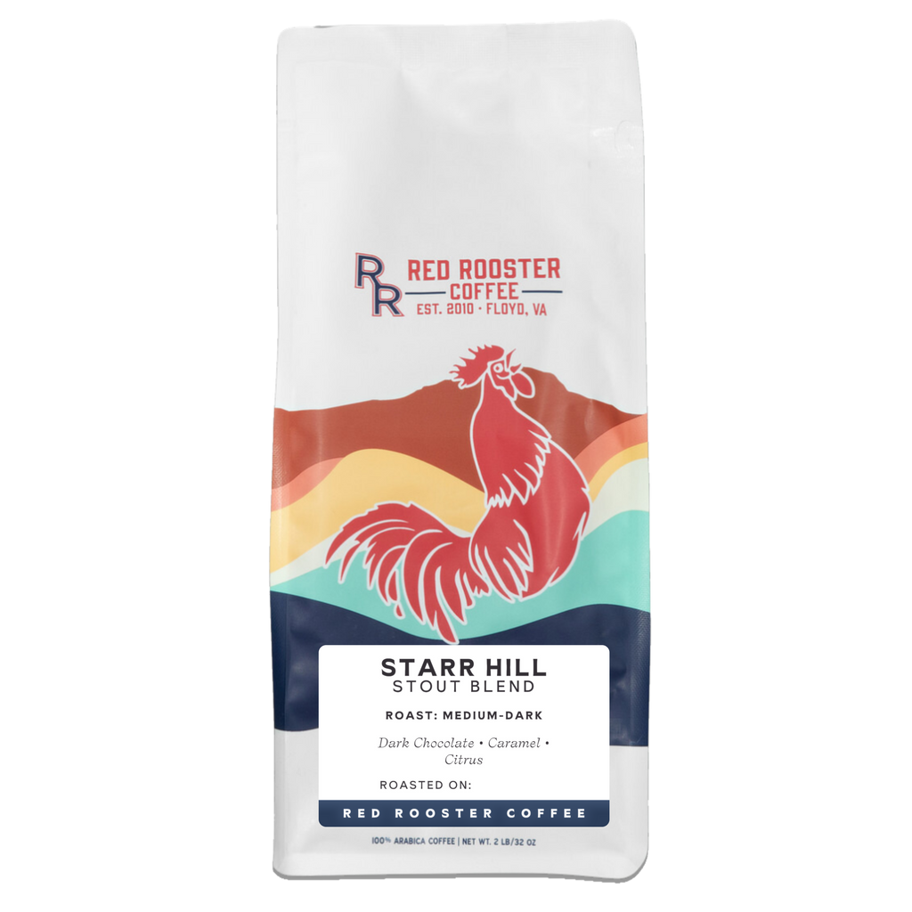 Red Rooster Coffee Starr Hill Stout Blend package 2lbs