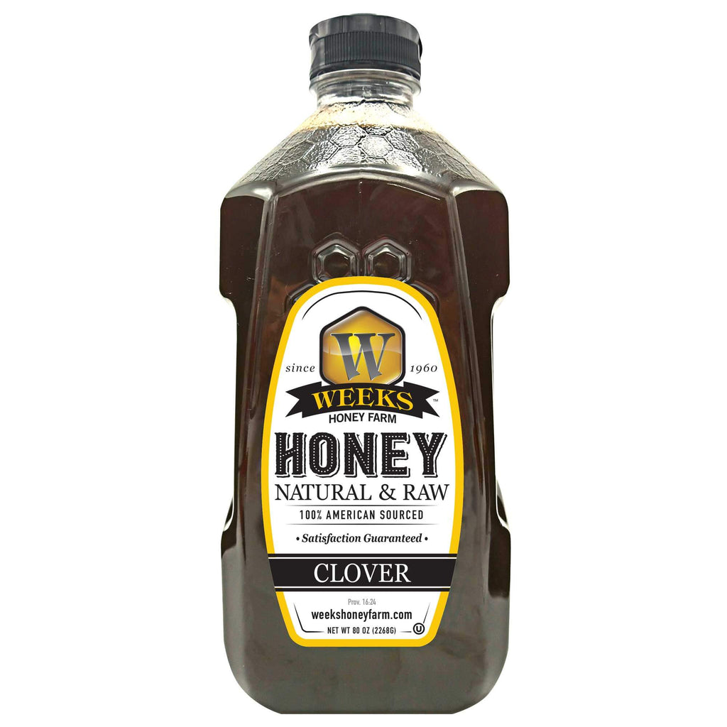 All-Natural Pure Raw Clover Honey