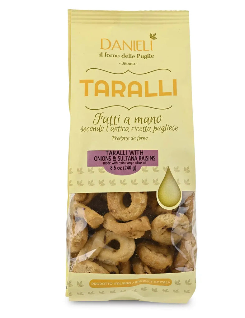 Taralli Cipolla e Uvetta — Onion & Sultana Raisin by Danieli (Puglia, Italy)